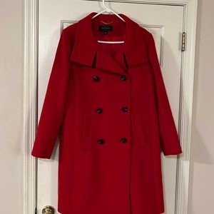 Pea Coat - Ann Taylor, Large, Red